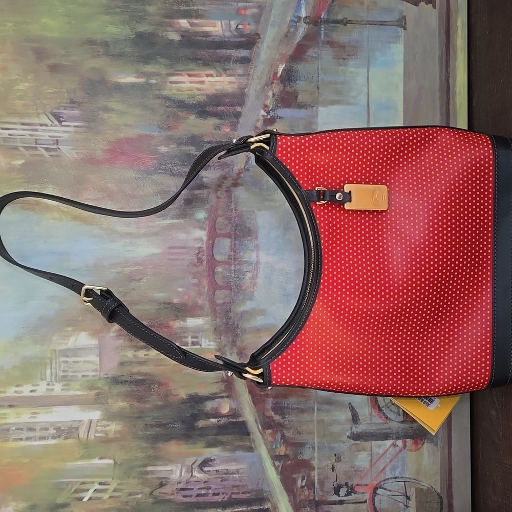 Vintage cabrio leather Dooney & Bourke bag